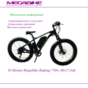 Электровелосипед Fat Bike Ti-Mount Megabike - 750W 2024