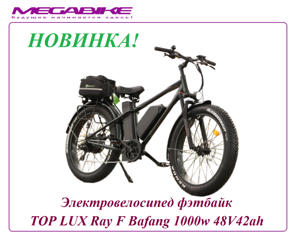 Электровелосипед фэтбайк TOP LUX Ray F Bafang 1000w 48V42ah