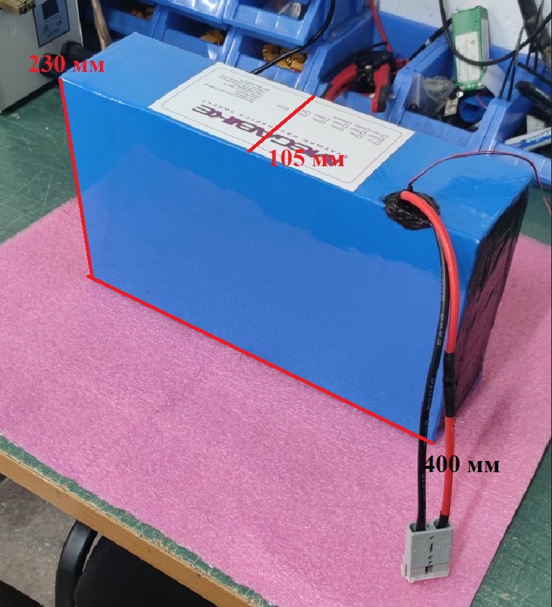 Аккумуляторная батарея Li-NMC 60V(71,4v)17s 61Ah 180а Smart