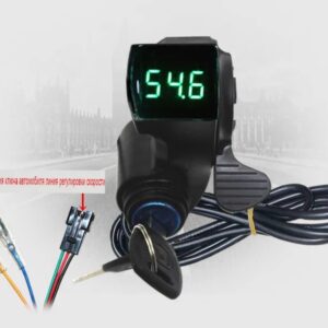 Курок газа с вольтметром и ключом зажигания 24-94v Qimonda
