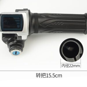 Ручка газа полная с жки индикатором заряда и ключом 60v Qimonda