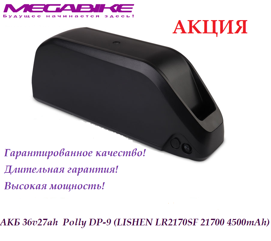 Аккумулятор АКБ 36v27ah LR2170SF в быстросъемном боксе Polly DP-9